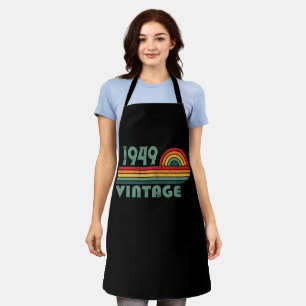 Personalisierten Vintagen 75. Geburtstag Schürze