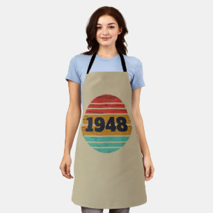 personalisierten Vintagen 75. Geburtstag Schürze