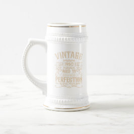 Personalisierten Vintagen 75. Geburtstag Whiskey T Bierglas