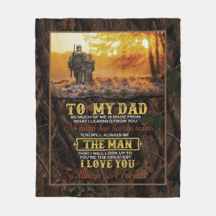 Personalisierten zu meinem Vater Liebe Brief von S Fleecedecke