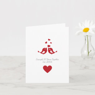 Personalisierter 10-jähriger Hochzeitstag Karte