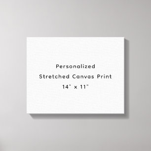 Personalisierter 14" x 11" gespannter Leinwanddruc Leinwanddruck