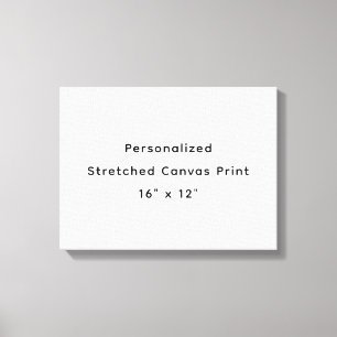 Personalisierter 16" x 12" gespannter Leinwanddruc Leinwanddruck