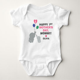 Personalisierter 1. Muttertag für Baby Girl Strampler
