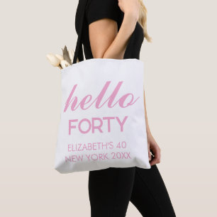 personalisierter 20. 30. 40. 50. Geburtstag Tasche