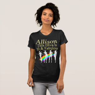 PERSONALISIERTER 30. GEBURTSTAG DIVA T SHIRT