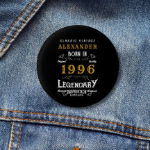 Personalisierter 30. Geburtstag Geboren 1996 Vinta