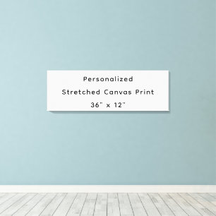 Personalisierter 36" x 12" gespannter Leinwanddruc Leinwanddruck