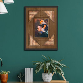Personalisierter 3D-Rustik-Holzrahmen Poster