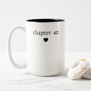 Personalisierter 40. Geburtstag Zweifarbige Tasse