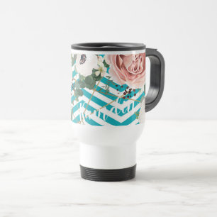 Personalisierter 445 ml Kaffeebecher Geometrische  Reisebecher