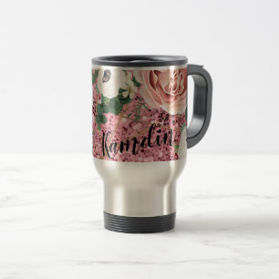 Personalisierter 470-ml-Kaffeebecher Geometric Ros Reisebecher