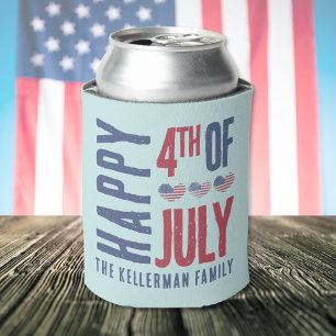Personalisierter 4. Juli Patriotische amerikanisch Dosenkühler