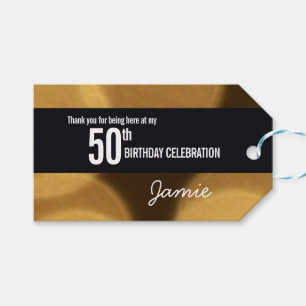 Personalisierter 50. Geburtstag Geschenkanhänger