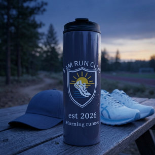 Personalisierter 5-Uhr-Laufclub Benutzerdefinete Thermosbecher