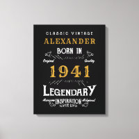 Personalisierter 80. Geburtstag Geboren 1941 Vinta