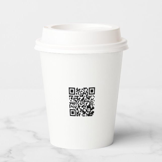 Personalisierter 8oz Paper Cup mit Lid für Veranst Pappbecher (Rückseite)