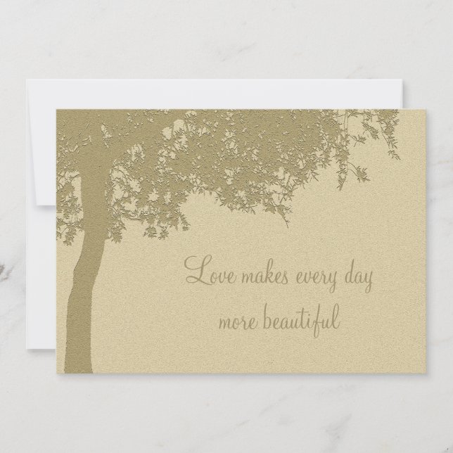 Personalisierter Abend Empfang Hochzeit Einladung (Vorderseite)