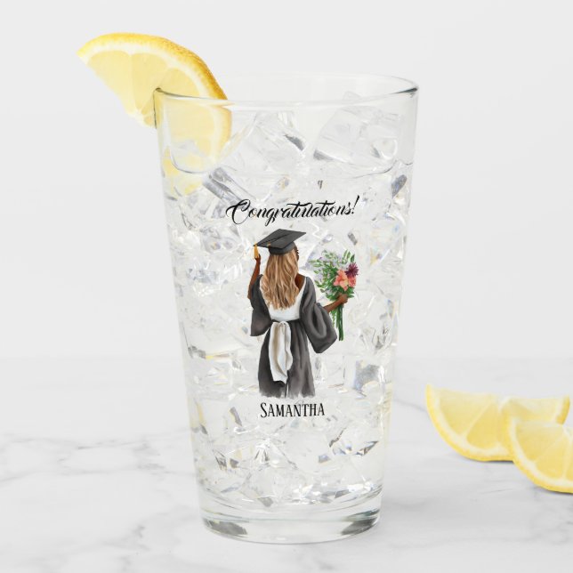 Personalisierter Abschluss (13) Glas (Vorderseite Ice)