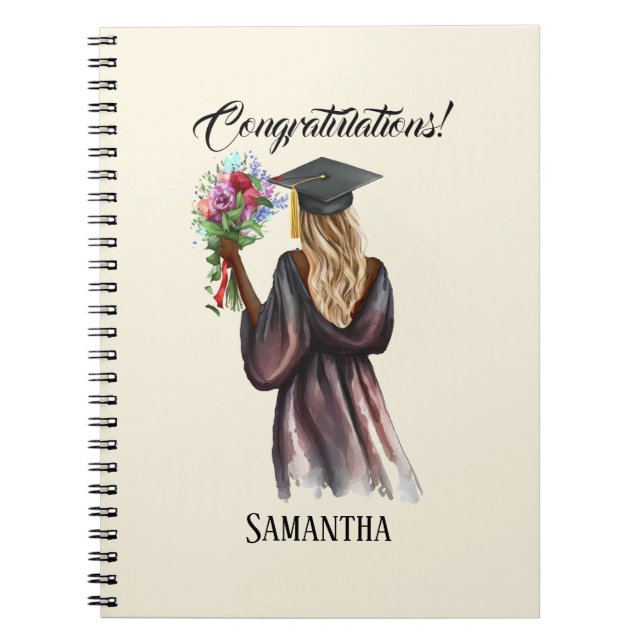 Personalisierter Abschluss (14) Notizblock (Vorderseite)