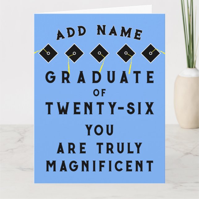 Personalisierter Abschluss 2025 Karte (Vorderseite)