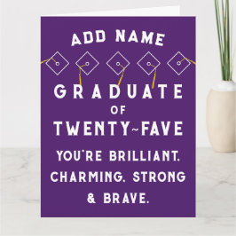 Personalisierter Abschluss 2025 Karte