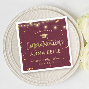 Personalisierter Abschluss benutzerdefinierte Klas Serviette