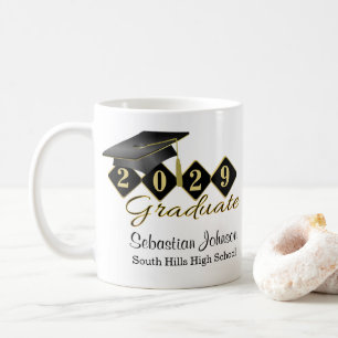 Personalisierter Abschluss Black & Gold 20XX Kaffeetasse