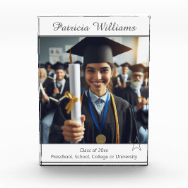 Personalisierter Abschluss Class Star Foto Plaque