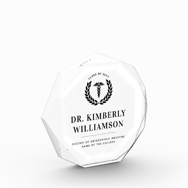 Personalisierter Abschluss der modernen Medizinsch Fotoblock (Links)