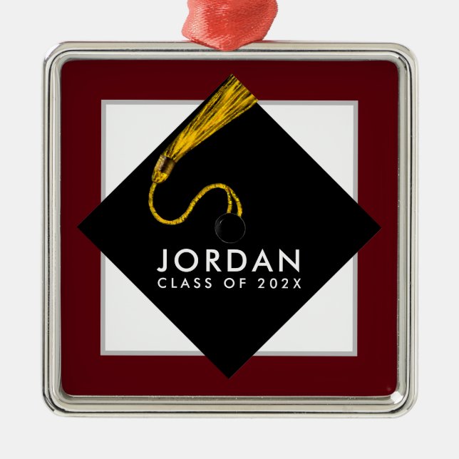 Personalisierter Abschluss - Geschenk 2023 Ornament Aus Metall (Vorne)