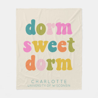 Personalisierter Abschluss-Geschenk farbenfrohe Do Fleecedecke