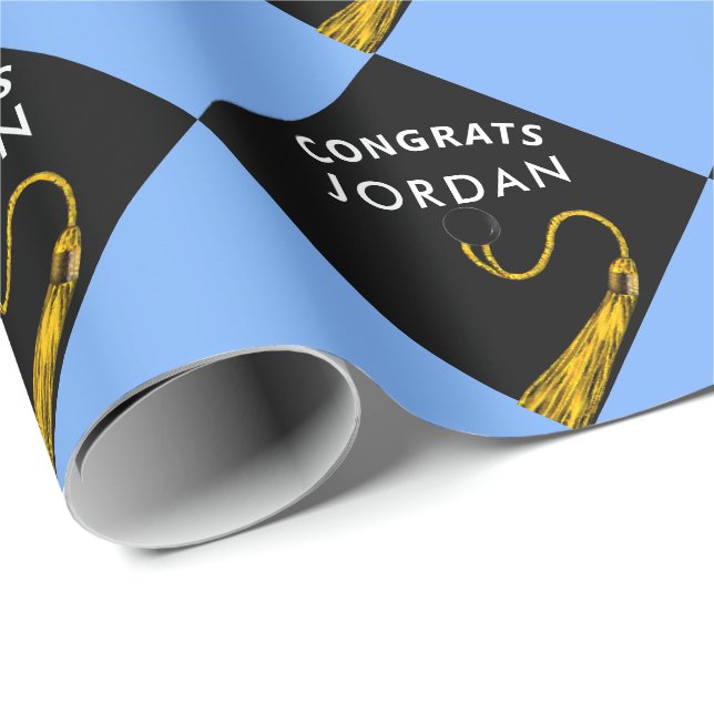 Personalisierter Abschluss Geschenkpapier (Rolleneckpunkt)