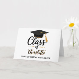 Personalisierter Abschluss – Herzlichen Glückwunsc Karte