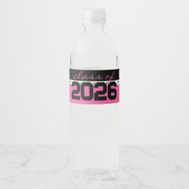 Personalisierter Abschluss in Pink und Schwarz