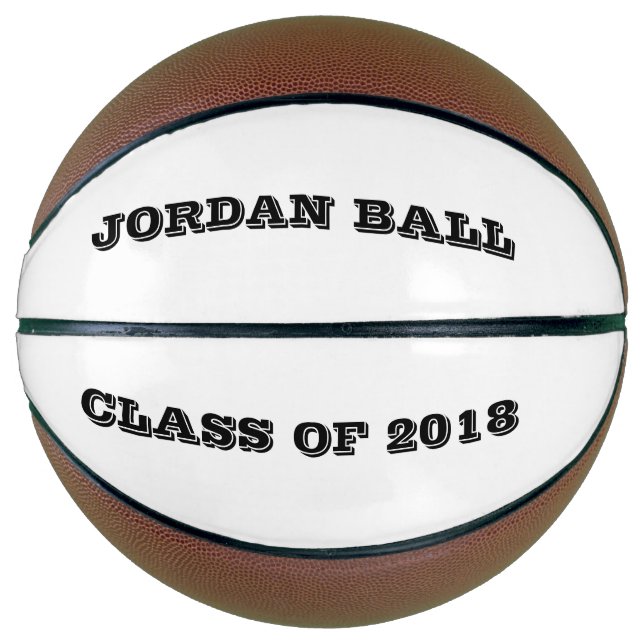 Personalisierter Abschluss Name Class Jahr Sportge Basketball (Vorderseite)