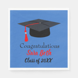 Personalisierter Abschluss Paper Party Napkins Serviette