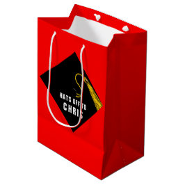 Personalisierter Abschluss Rot Mittlere Geschenktüte