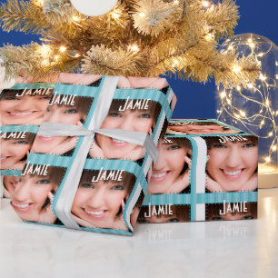Personalisierter Abschluss Sweet 16 Foto Geschenkp Geschenkpapier