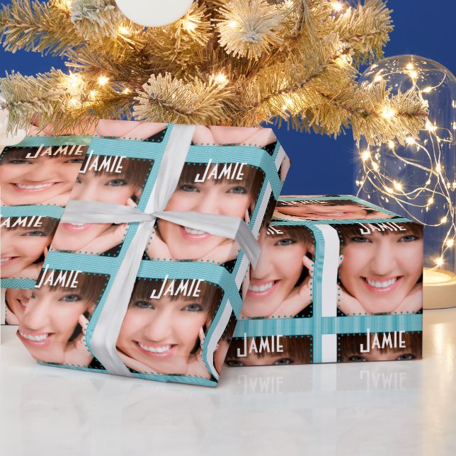 Personalisierter Abschluss Sweet 16 Foto Geschenkp Geschenkpapier (Feiertage)