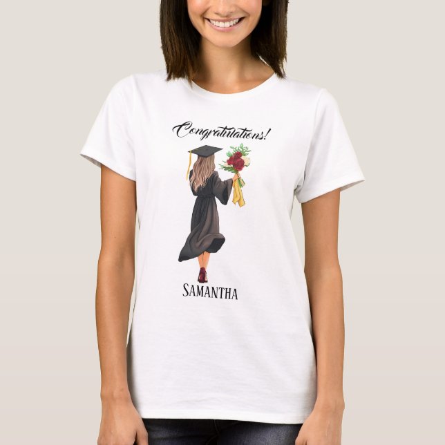 Personalisierter Abschluss T-Shirt (Vorderseite)