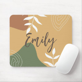 Personalisierter abstrakter Beige Hintergrund Mousepad