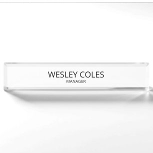 Personalisierter Acrylnamensblock, Optionaler Name Namensplakette