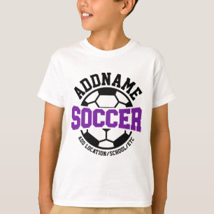 Personalisierter ADD NAME Fußballspieler Team Tie- T-Shirt