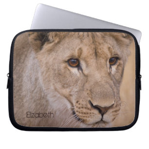 Personalisierter afrikanischer Lion-Laptop-Sieb Laptopschutzhülle