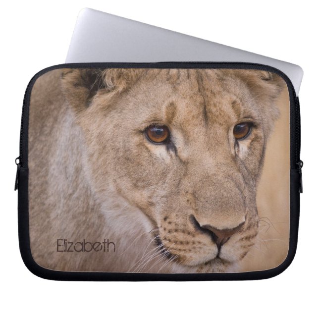 Personalisierter afrikanischer Lion-Laptop-Sieb Laptopschutzhülle (Vorderseite)