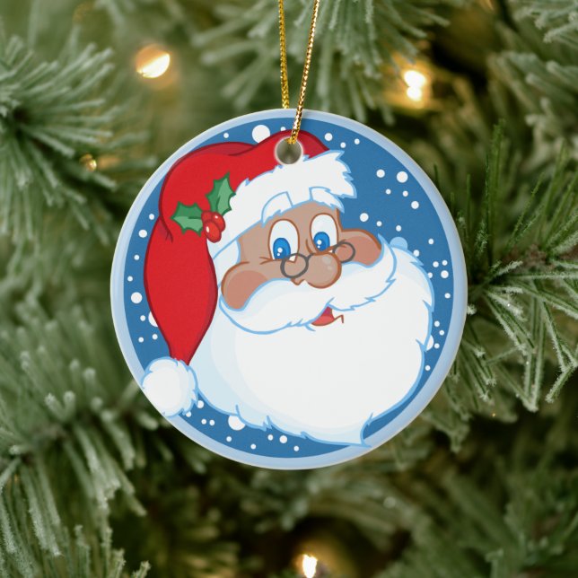 Personalisierter afrikanischer Weihnachtsfeiertag Keramikornament (Baum)