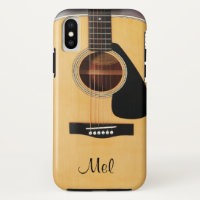 Personalisierter Akustikgitarre iPhone X Fall