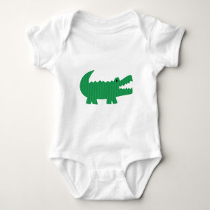 Personalisierter Alligator Baby Strampler