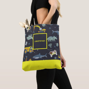 Personalisierter Allover Kinder Lieblingsbeschäfti Tasche
